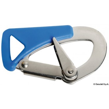Stainless steel carbine hook specially designed for safety harnesses        